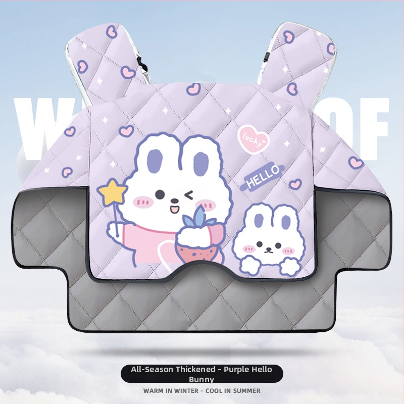 Pokrývka čelného skla pre skúter Uhr125 – odolná voči opotrebeniu, hrubá zimná flísová podšívka