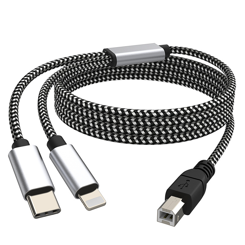 Moswag cablu audio pentru Apple OTG la USB; carcasă nichelată; nucleu din cupru; conductor din cupru; pentru dispozitive digitale