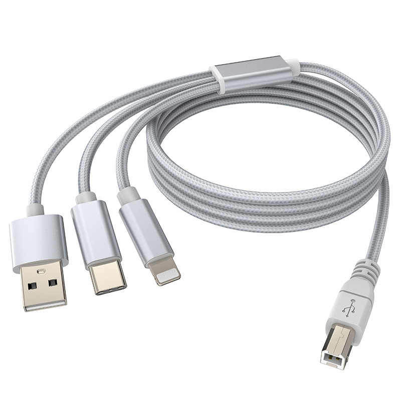 Moswag cablu audio pentru Apple OTG la USB; carcasă nichelată; nucleu din cupru; conductor din cupru; pentru dispozitive digitale