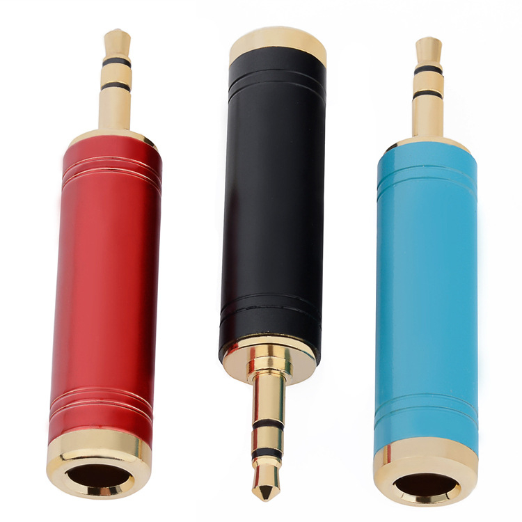 Cjelov bakreni 3,5–6,5 mm audio adapter za slušalice, mikrofon i zvučnik, kabel za gitaru i pojačalo