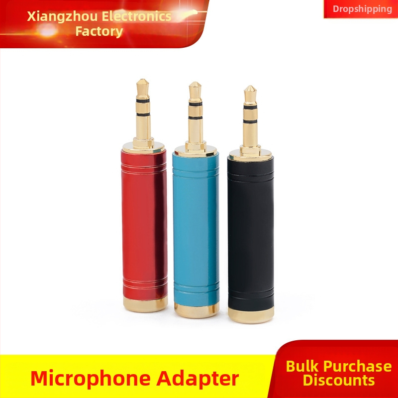 Cjelov bakreni 3,5–6,5 mm audio adapter za slušalice, mikrofon i zvučnik, kabel za gitaru i pojačalo