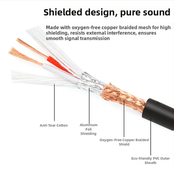 XLR muško–ženski audio kabel, balansiran, za miksere/pojačalo, kabel mikrofon-zvučnik