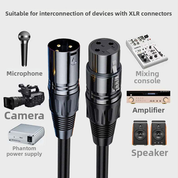 XLR muško–ženski audio kabel, balansiran, za miksere/pojačalo, kabel mikrofon-zvučnik