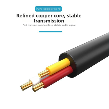 3,5 mm audio predlžovací kábel, samec–samica, pre počítačové periférie, model Q-344 (Type: Speaker Cable; Model: Q-344; Craft: Gold plating; Core: Tinned copper wire; Wire: Oxygen-free copper)