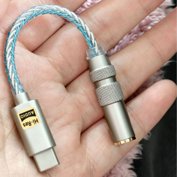 Αντάπτορας Type-C σε 3,5 mm για ακουστικά με αποκωδικοποιητή ήχου και ενισχυτή - AK-12, καθολικός