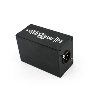XLR audio izolator K01 — 1-kanalni filter za smanjenje šuma, adapter za XLR opremu, pasivan, podržava daljinsko buđenje (2024)