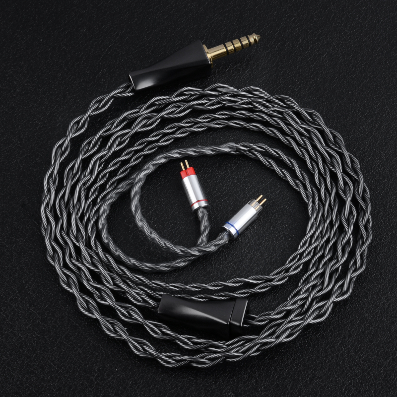 Audio kabel 4.4 mm balansirani, 0.78 mm 2-pin priključak, Litz koaksijalni, vodiči od srebra