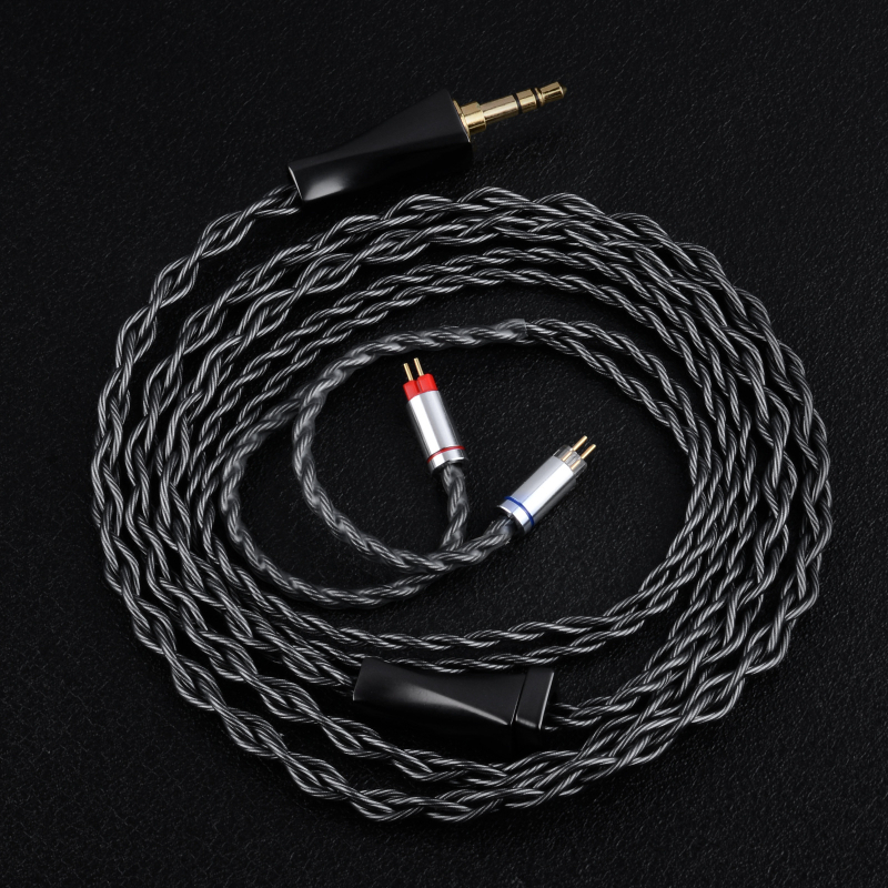 Audio kabel 4.4 mm balansirani, 0.78 mm 2-pin priključak, Litz koaksijalni, vodiči od srebra