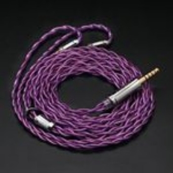 Audio kabel s Litz koaksijalnim ekranom, monokristalno bakreno jezgro, krstasto pletenje; ravni utikači 2.5/3.5/4.4 mm; MMCX ili 0.78 mm 2-pin, kompatibilno s QDC ili TFZ.