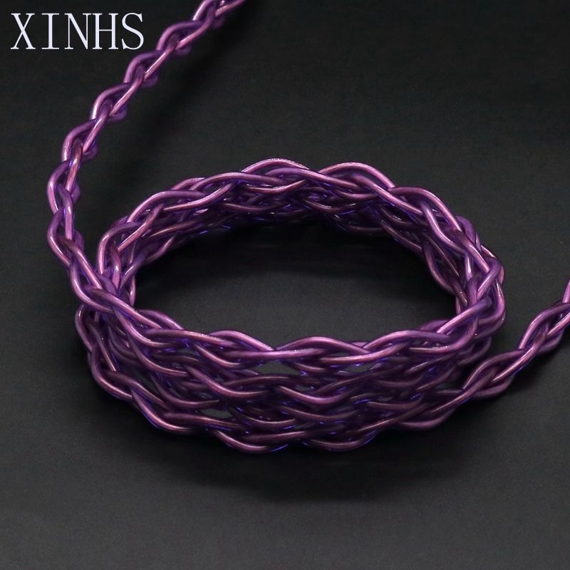 Audio kabel s Litz koaksijalnim ekranom, monokristalno bakreno jezgro, krstasto pletenje; ravni utikači 2.5/3.5/4.4 mm; MMCX ili 0.78 mm 2-pin, kompatibilno s QDC ili TFZ.
