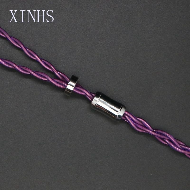 Audio kabel s Litz koaksijalnim ekranom, monokristalno bakreno jezgro, krstasto pletenje; ravni utikači 2.5/3.5/4.4 mm; MMCX ili 0.78 mm 2-pin, kompatibilno s QDC ili TFZ.