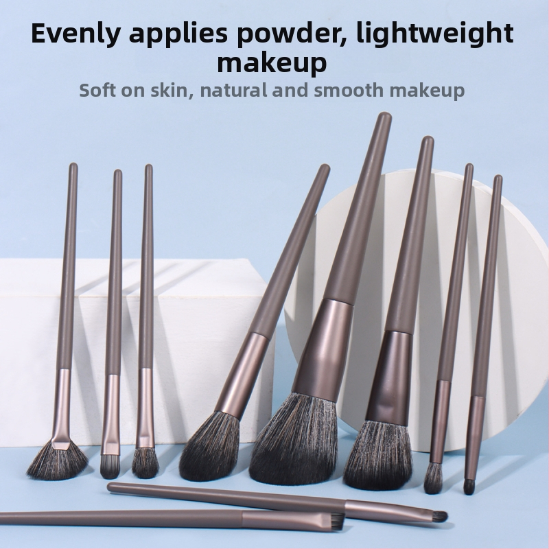Zhuoerya 10 darabos sminkecset-készlet — puha szemhéjfestékecset, púder ecset, eyeliner ecset, szemöldök ecset, blush ecset és highlighter ecset