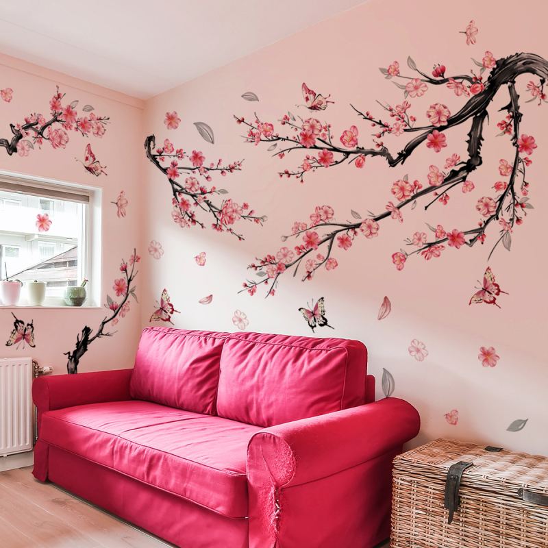 Διακοσμητικά αυτοκόλλητα τοίχου - σετ 3 τεμαχίων από PVC, μοντέρνο μινιμαλιστικό επίπεδο σχέδιο, κατάλληλο για σαλόνι, υπνοδωμάτιο, γραφείο