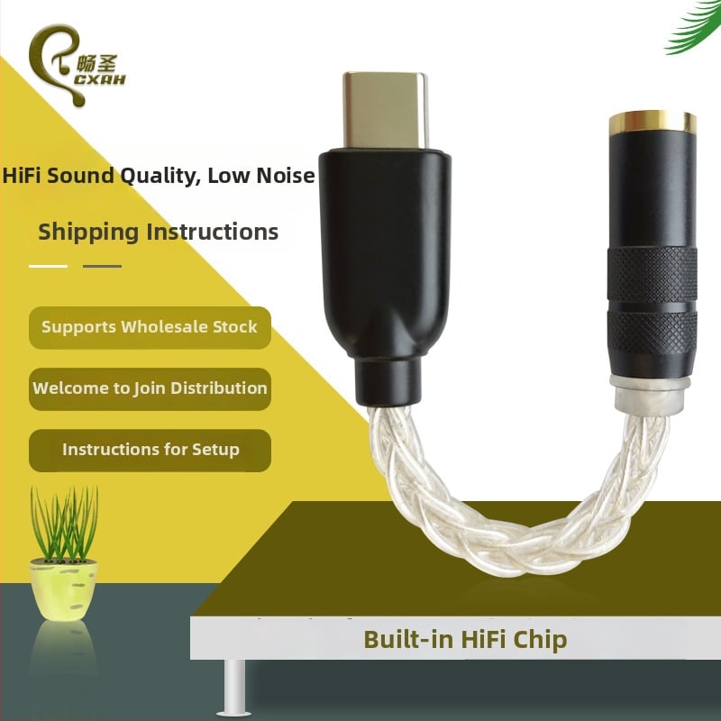 Chang Sheng CS46L41 Type-C Hi-Fi DAC ακουστικά με ενσωματωμένο ενισχυτή για κινητά