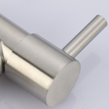 Nehrđavajuća čelična slavina za perilicu rublja, ugrađena, T-oblika izlaz, jednoručno upravljanje, 0-90°C