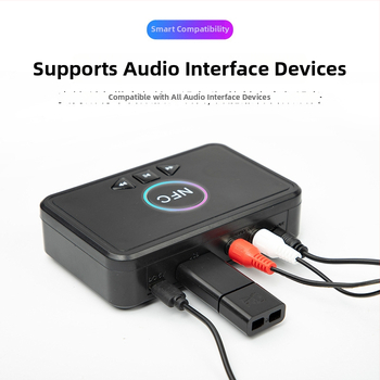 DLS D10 Bluetooth audio prijímač s rozhraním 3,5 mm AUX, RCA a USB, Plug-and-Play, externé napájanie, Bluetooth 5.0, dosah 10 m