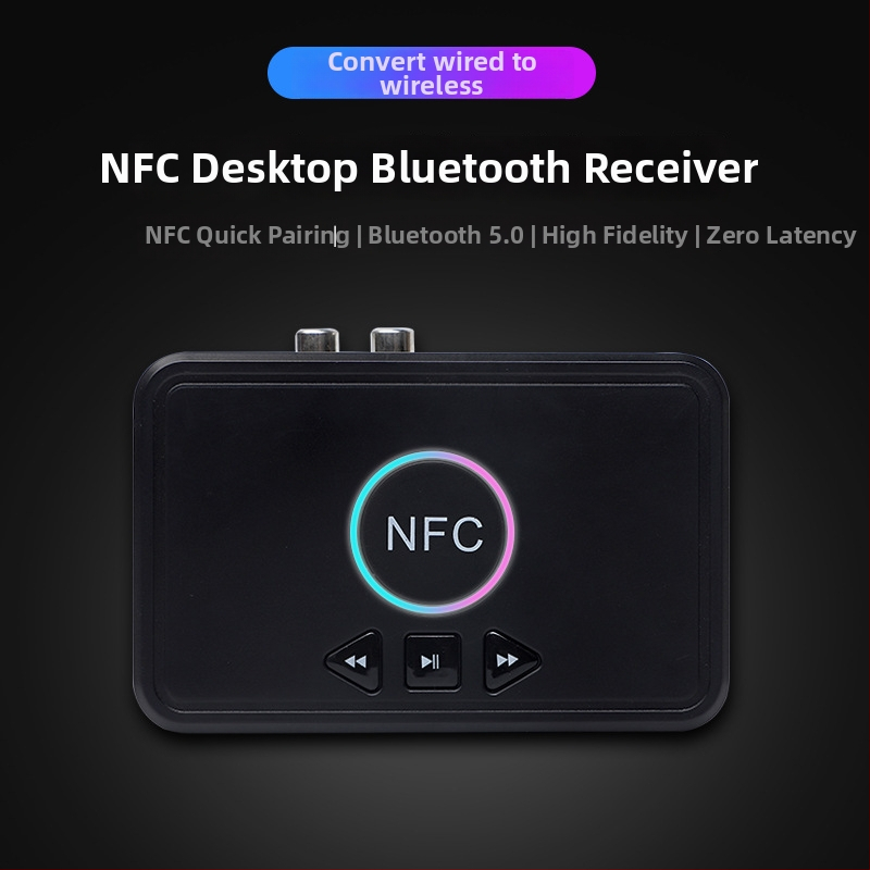 DLS D10 Bluetooth audio prijímač s rozhraním 3,5 mm AUX, RCA a USB, Plug-and-Play, externé napájanie, Bluetooth 5.0, dosah 10 m