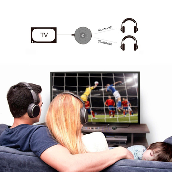Bluetooth transmiter za televizor – dvostruko spajanje slušalica, Plug and Play, BT 5.3, doseg 10 m, sučelje 3,5 mm / micro USB