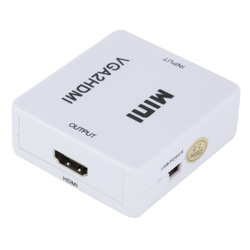 Grwibeou VGA to HDMI konvertor, 1080p, napájaný cez USB, správa energie podporovaná