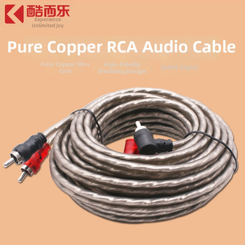 RCA kabel za auto audio, bakreni, čisti bakar, duljine 1 m, 2 m, 3 m i 5 m