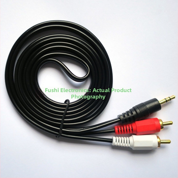3,5 mm audio kabel s podjelom 1 na 2, plosnat AV priključak, zvuk i video
