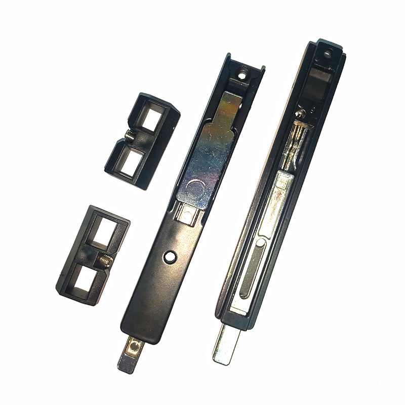 Deleroon dvopunktni brava za vrata i prozore, zaključavanje u jednoj liniji, legura cinka i aluminija, moderan minimalistički dizajn
