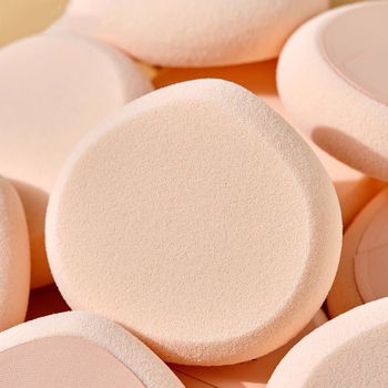 BEAUTY OBEY Ξηρός Puff Πούδρας – Οβάλ Σχήματος Ροδάκινο, NBR Λάτεξ, 1 Τεμάχιο