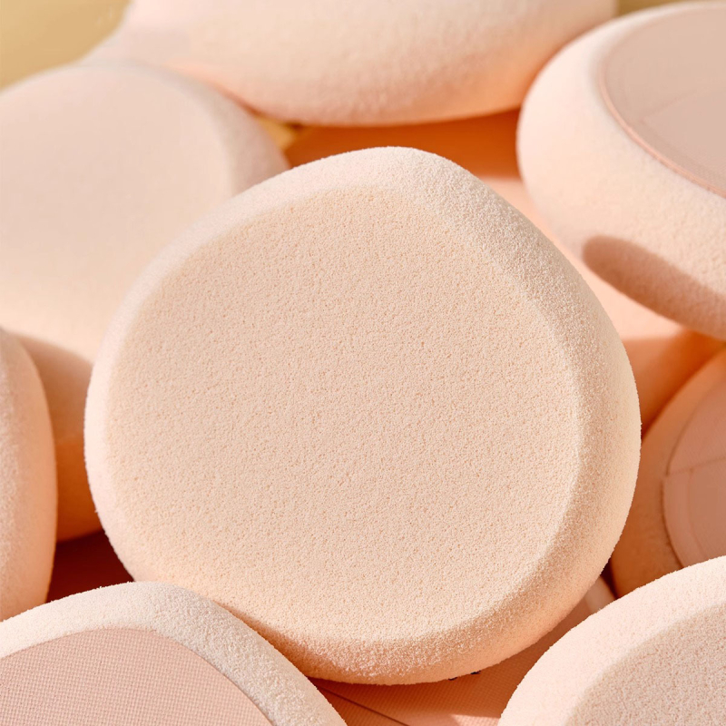 BEAUTY OBEY Ξηρός Puff Πούδρας – Οβάλ Σχήματος Ροδάκινο, NBR Λάτεξ, 1 Τεμάχιο