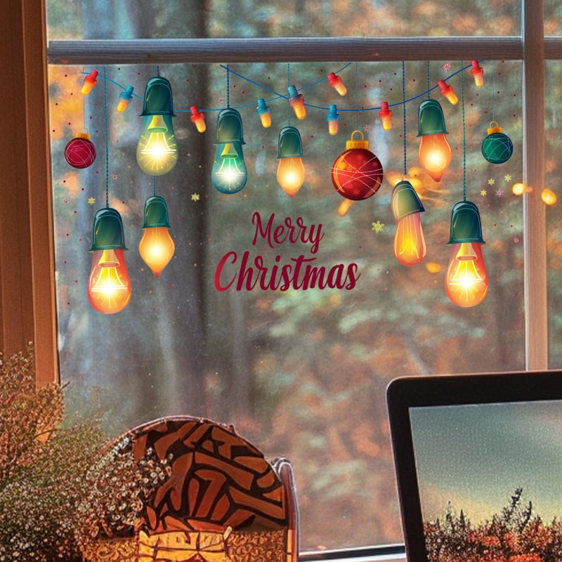 PVC χριστουγεννιάτικο αυτοκόλλητο τοίχου, μάρκα MOSSDECAL, 1 τεμάχιο, κατάλληλο για σαλόνι, υπνοδωμάτιο και γραφείο