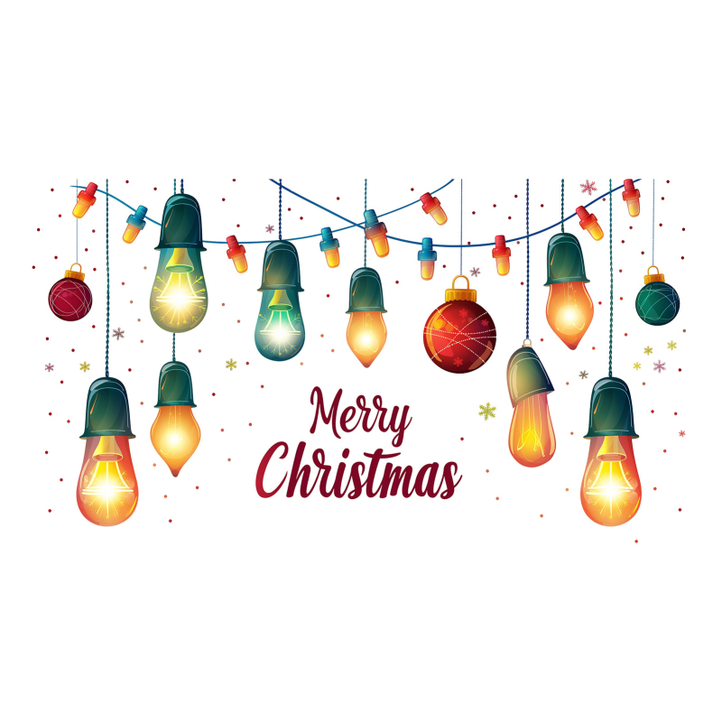 PVC χριστουγεννιάτικο αυτοκόλλητο τοίχου, μάρκα MOSSDECAL, 1 τεμάχιο, κατάλληλο για σαλόνι, υπνοδωμάτιο και γραφείο