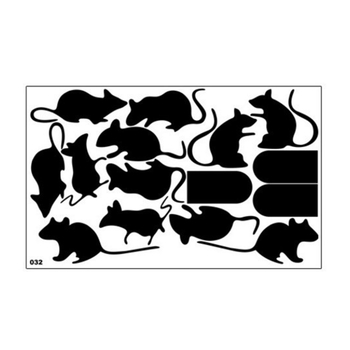 ZY705 Διακοσμητικό τοίχου με σχέδιο τρύπας ποντικιού, PVC, μοτίβο 10122, σαλόνι/υπνοδωμάτιο/γραφείο