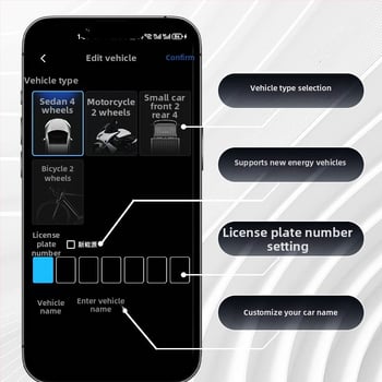 Bluetooth TPMS motorkerékpárhoz és elektromos járművekhez — külső érzékelő, digitális kijelző, kompakt kialakítás, tartomány 0.1-5.0 bar, nagy pontosság