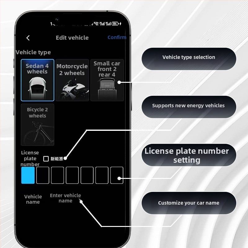 Bluetooth TPMS motorkerékpárhoz és elektromos járművekhez — külső érzékelő, digitális kijelző, kompakt kialakítás, tartomány 0.1-5.0 bar, nagy pontosság