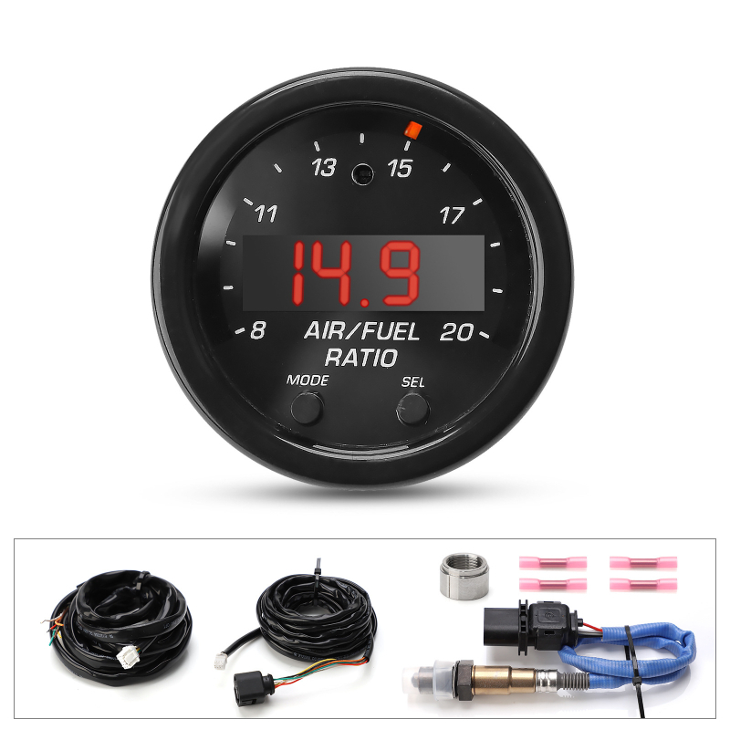 AFR mjerni set za modificirani trkaći automobil — senzor kisika širokog raspona (Brand: cnspeed; Model: YC102523-AF; Kompatibilnost: modificirani automobili za utrke; Materijal: ABS)