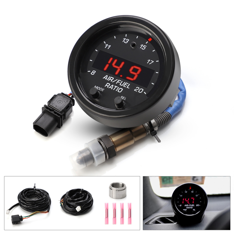 AFR mjerni set za modificirani trkaći automobil — senzor kisika širokog raspona (Brand: cnspeed; Model: YC102523-AF; Kompatibilnost: modificirani automobili za utrke; Materijal: ABS)