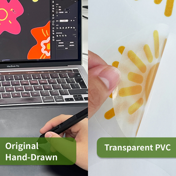 Funlife τοίχου αυτοκόλλητο PVC, Farm Life καρτούν, 5 τεμάχια, επίπεδη σχεδίαση, αδιάβροχο MEDWS311