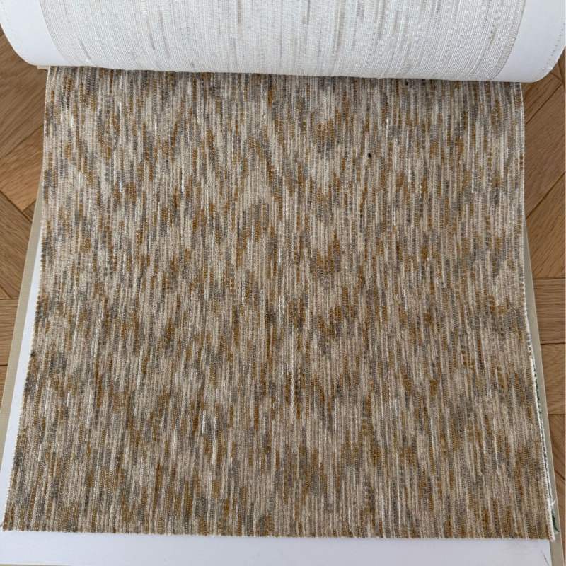Zavjese s prugama od poliestera, jacquard tkanina, krem boja, japanski Wabi-Sabi stil, moderan minimalistički dizajn za dnevni boravak i spavaću sobu