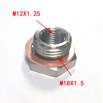 Zavrtni adapter za gorivo s navojem M12×1.25 na M18×1.5, spojni vijak za uljni filtar