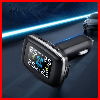 Külső digitális TPMS autókhoz, C100 modell, univerzális kompatibilitás, érzékelési tartomány 0-3.5 bar, pontosság ±0.1, digitális kijelző: nyomás, hőmérséklet és légszivárgási riasztás
