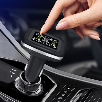 Külső digitális TPMS autókhoz, C100 modell, univerzális kompatibilitás, érzékelési tartomány 0-3.5 bar, pontosság ±0.1, digitális kijelző: nyomás, hőmérséklet és légszivárgási riasztás