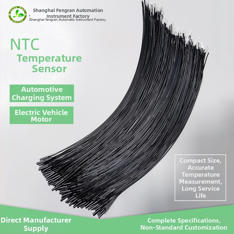 Teplomerový senzor s termistorom pre motor v elektrických vozidlách, model Tr01-1, rozsah -40 až 200°C, presnosť 1%, ponorené upevnenie