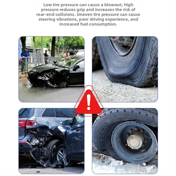 TPMS Bluetooth για μοτοσικλέτες και αυτοκίνητα - ABS σώμα, ψηφιακή οθόνη, εύρος πίεσης 0-6 bar, συμβατό με 2/3/4 τροχούς, φορητό, δυνατότητα ιδιωτικής ετικέτας