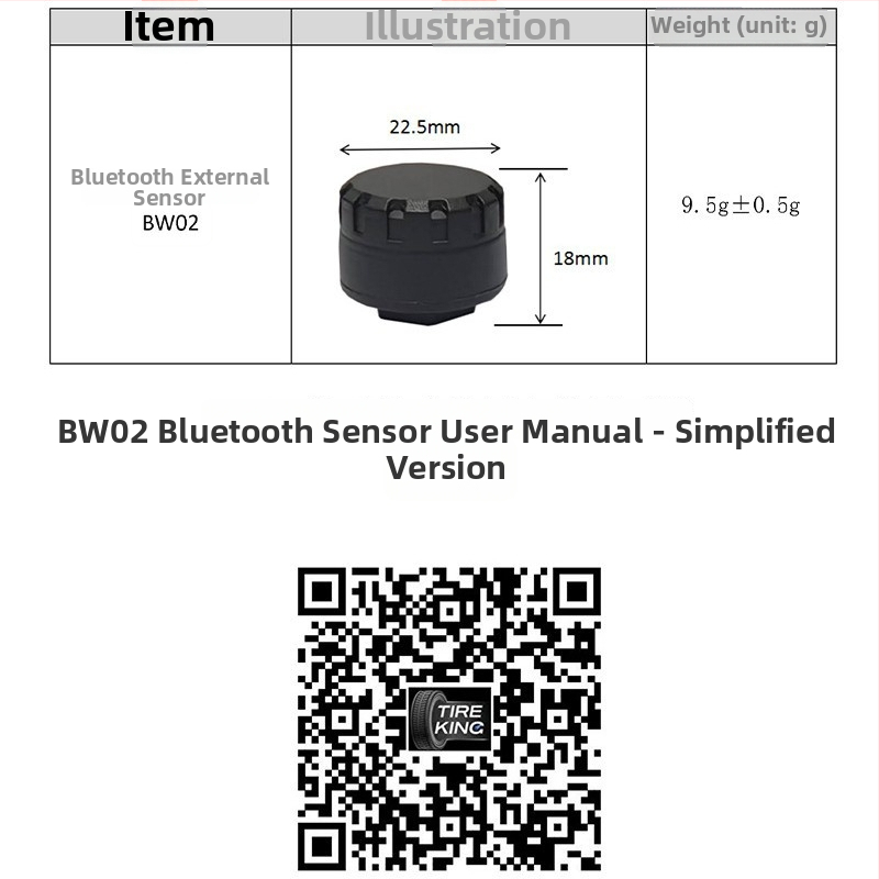 TPMS Bluetooth για μοτοσικλέτες και αυτοκίνητα - ABS σώμα, ψηφιακή οθόνη, εύρος πίεσης 0-6 bar, συμβατό με 2/3/4 τροχούς, φορητό, δυνατότητα ιδιωτικής ετικέτας