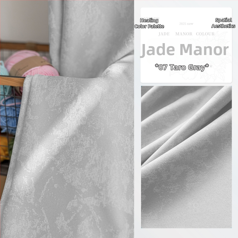 Jade Manor Francuske retro blackout zavjese s crnozlatnim printom za dnevni boravak, balkon i spavaću sobu – gotovi proizvod