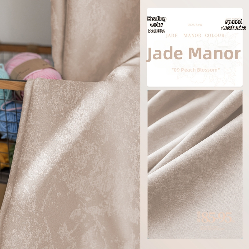 Jade Manor Francuske retro blackout zavjese s crnozlatnim printom za dnevni boravak, balkon i spavaću sobu – gotovi proizvod