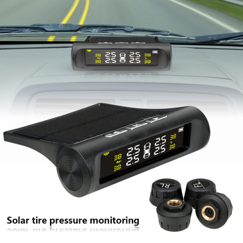 TPMS sustav za nadzor tlaka u gumama – model T1, bežični solarni senzor, digitalni zaslon, raspon tlaka 0–8 BAR, univerzalna kompatibilnost