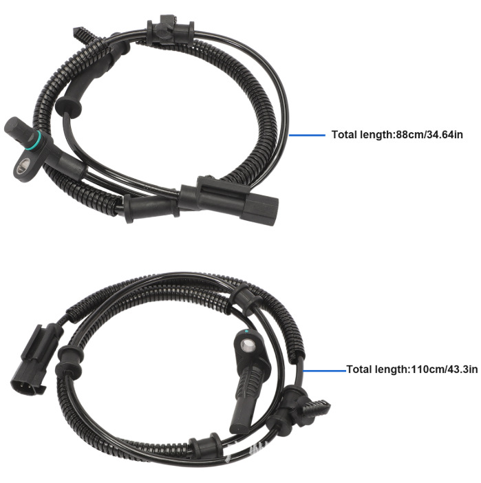 Senzor de viteză a roții ABS pentru Dodge Ram 1500 (2013-2018); Modele 68053861ab/ac/ad, 68231044ab; Carcasă: ABS+ metal; Cod produs GZHG0922-005148