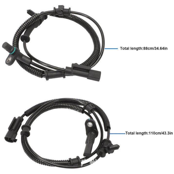 Senzor de viteză a roții ABS pentru Dodge Ram 1500 (2013-2018); Modele 68053861ab/ac/ad, 68231044ab; Carcasă: ABS+ metal; Cod produs GZHG0922-005148