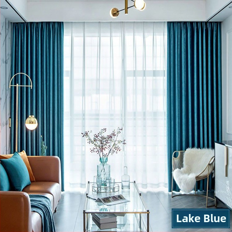 Затъмняваща завеса за спалня и дневна, полиестер, тиснение, персонализируема, защита от слънце, модерен стил