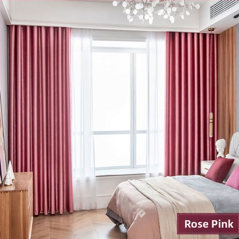 Затъмняваща завеса за спалня и дневна, полиестер, тиснение, персонализируема, защита от слънце, модерен стил